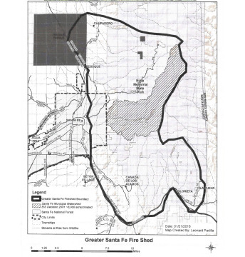 Greater Santa Fe Fireshed Map
